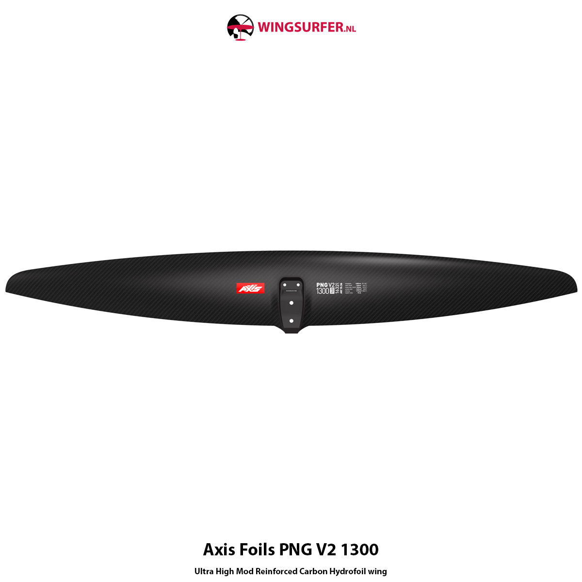 AXIS FOILS PNG 1300 v2 Ultra High Mod Carbon wing - Afbeelding 2
