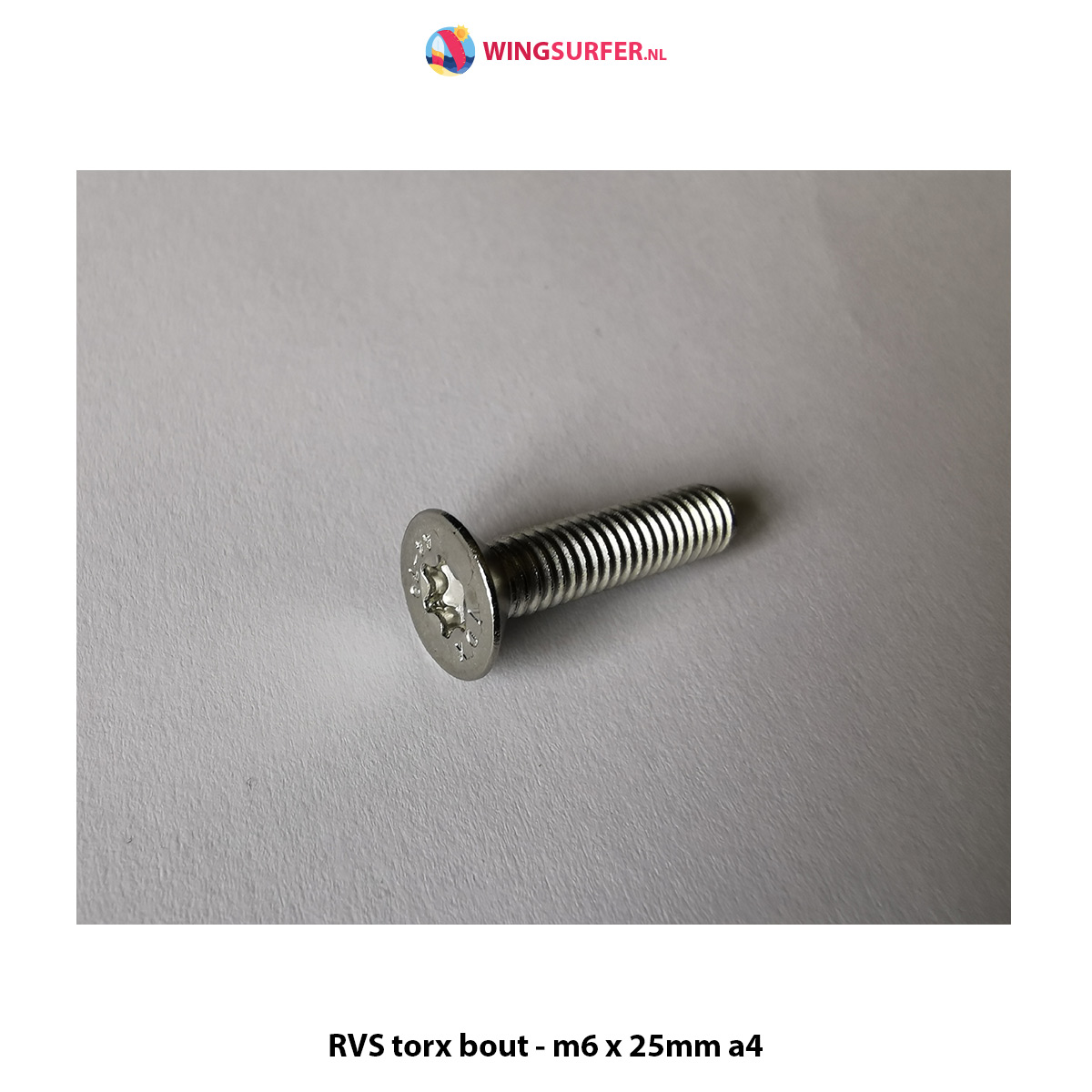 4 x RVS torx bout - m6 x 22mm a4
