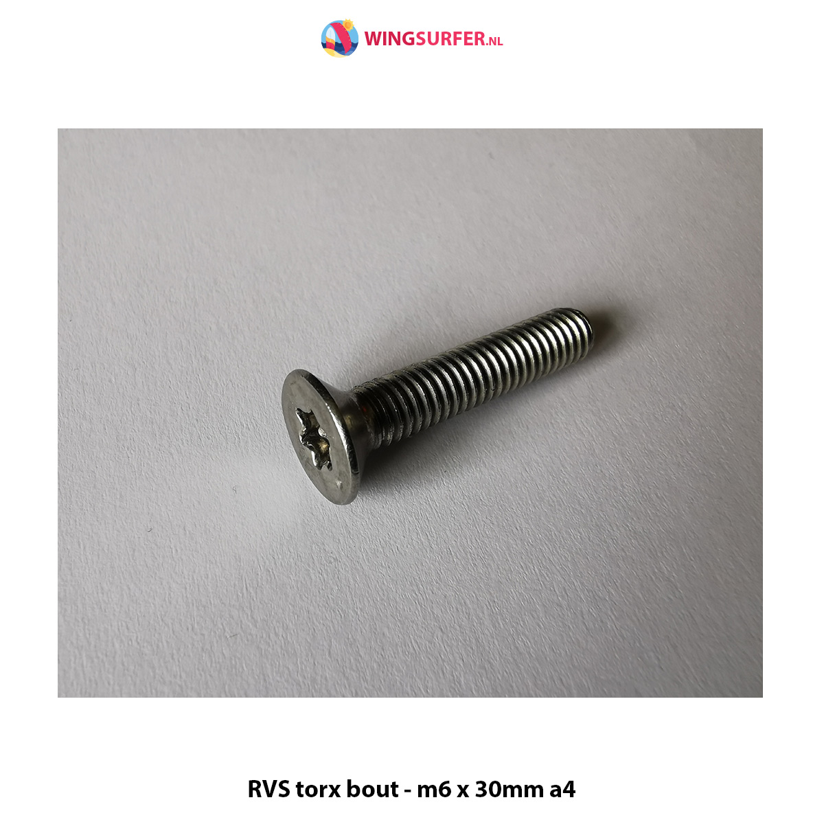 4 x RVS torx bout - m6 x 30mm a4