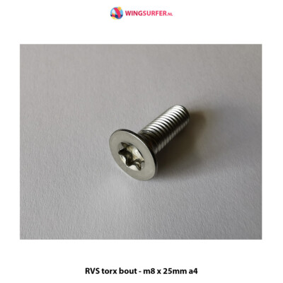 4 x RVS torx bout - m8 x 25mm a4