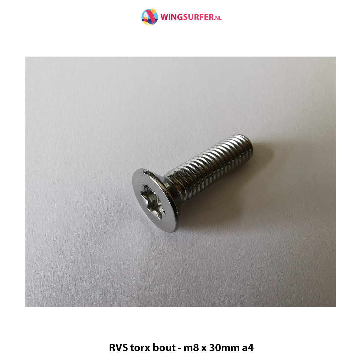 4 x RVS torx bout - m8 x 30mm a4