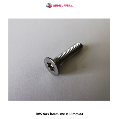 4 x RVS torx bout - m8 x 35mm a4