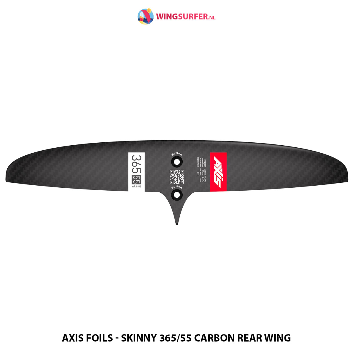 AXIS FOILS Skinny - 365/55 Carbon Rear Wing - Afbeelding 2