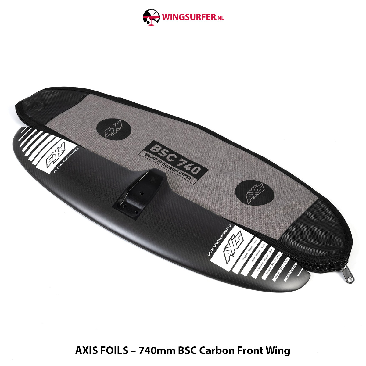 AXIS FOILS – 740mm BSC Carbon Front Wing - Afbeelding 2