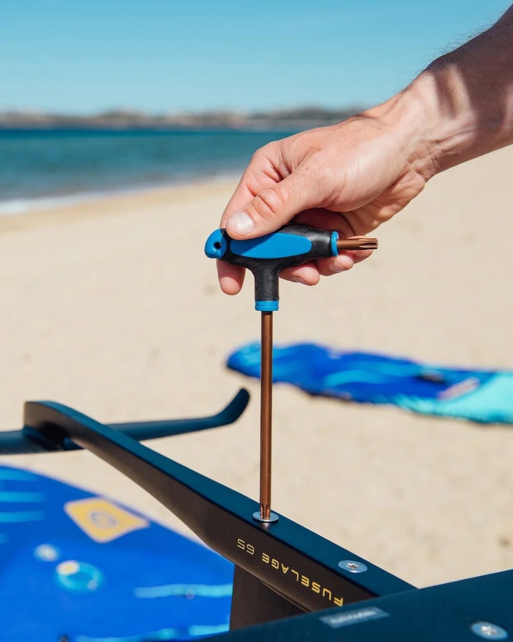 Unifiber Impulse 6'0 (FCD) & Wing, 2000 Front Wing Foil and Leash - Afbeelding 6
