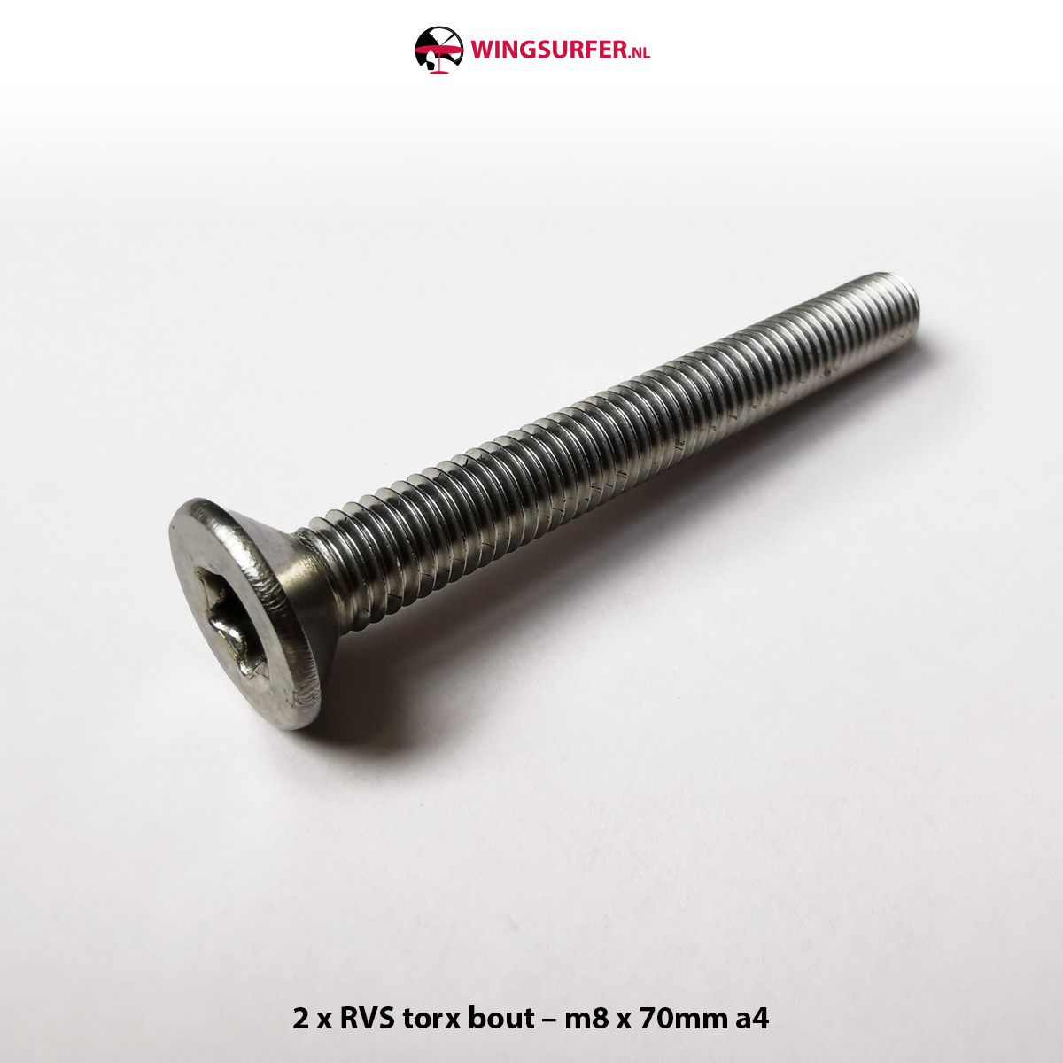 2 x RVS torx bout – m8 x 70mm a4