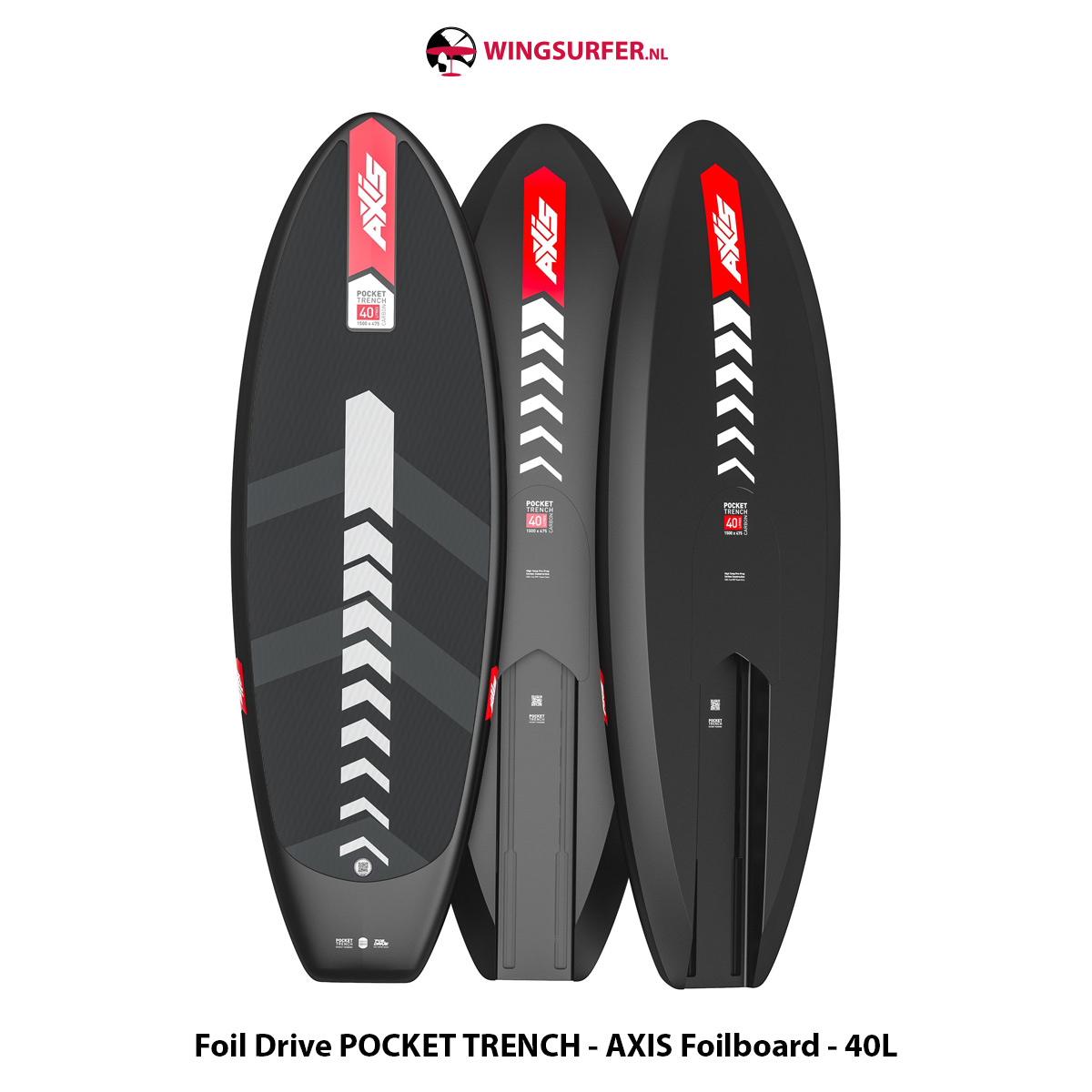 Foil Drive POCKET TRENCH - AXIS Foilboard - 40L - Afbeelding 2